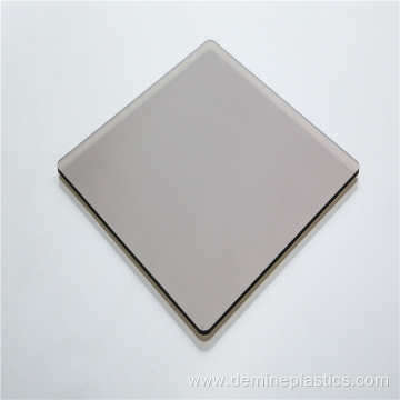 Gray glossy 3mm wall panel solid polycarbonate sheet